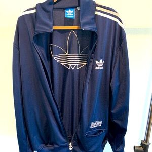 Adidas Ultrastar Jacket Navy Blue Size Lg